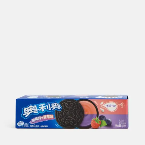 Galletas con sabor a frambuesa y arándano OREO 97g