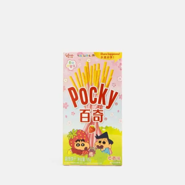 Galletas Pocky sabor fresa Shinchan GLICO 55g