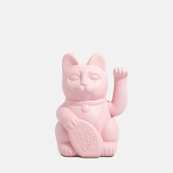 Gato de la suerte Maneki Neko rosa pastel - Image 3