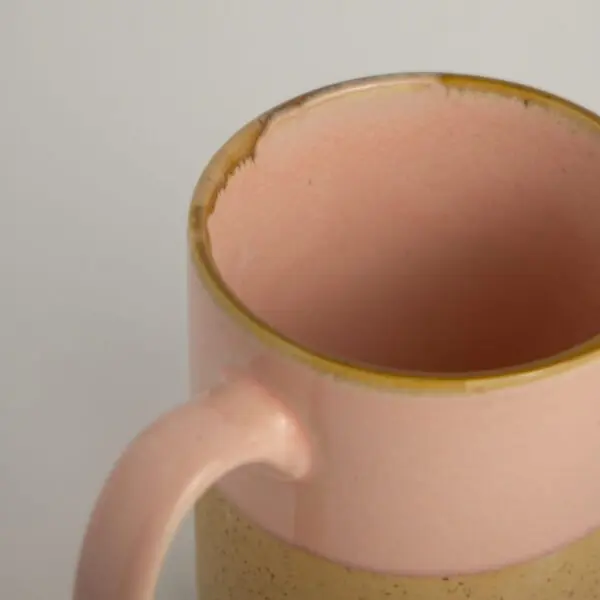 Taza jumbo de cerámica rosa Akogare - Image 2