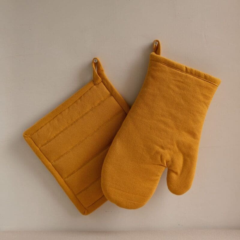 juego guante de cocina y agarradera tournesol