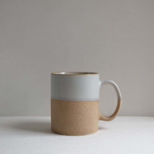 Taza jumbo de cerámica gris Akogare