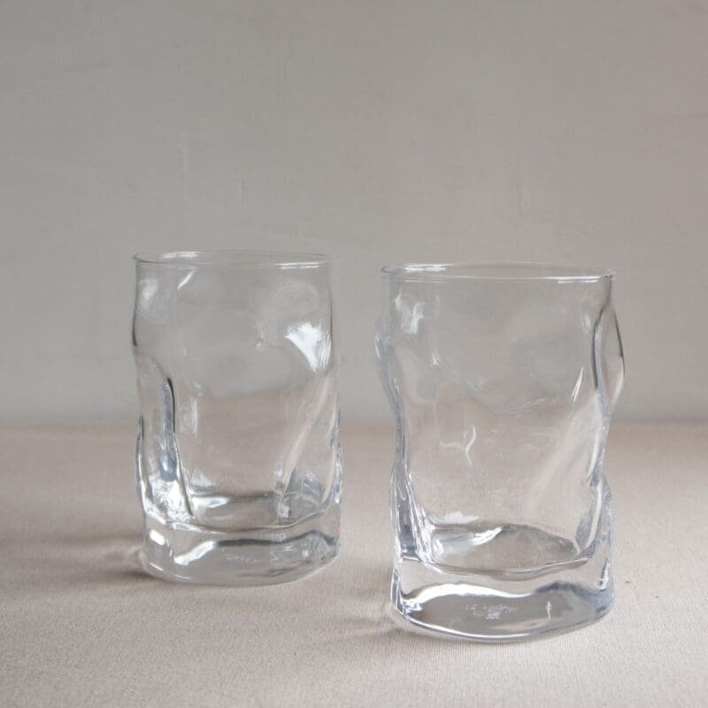 Vaso de cristal transparente Sorgente