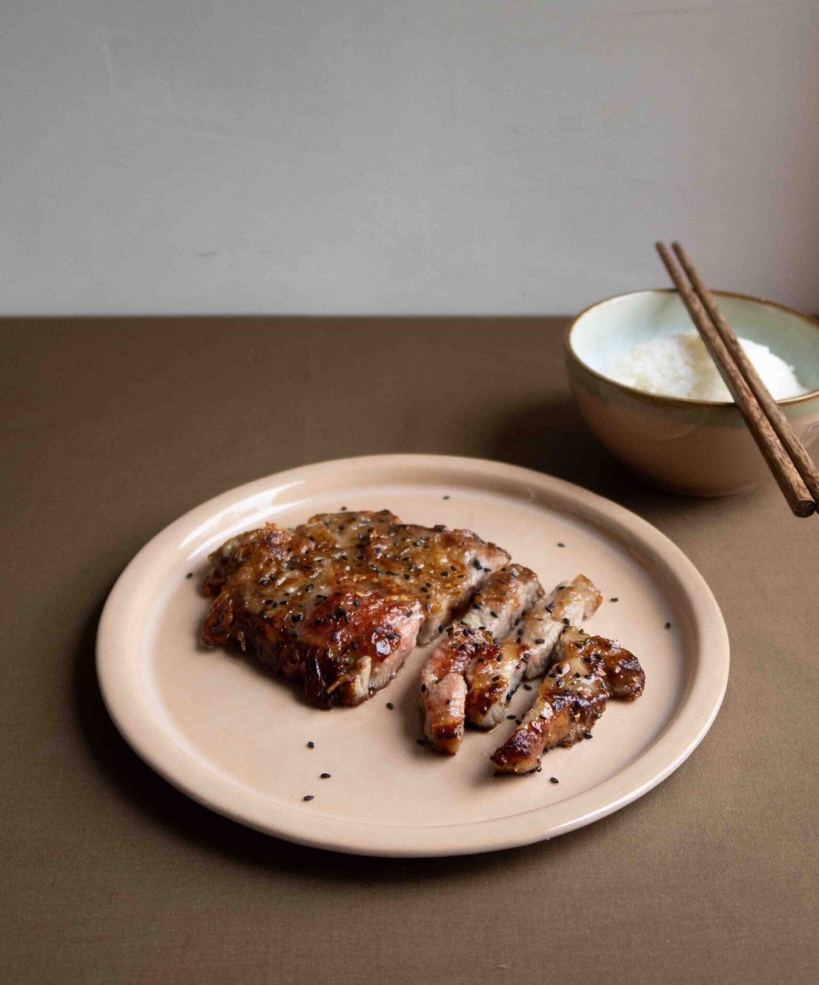 Chuleta aguja de cerdo estilo japones en 15 minutos