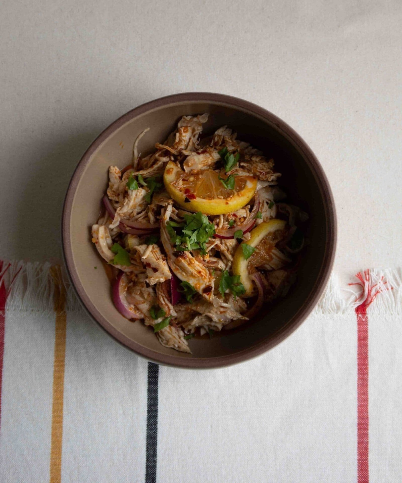 ensalada fria de pollo china
