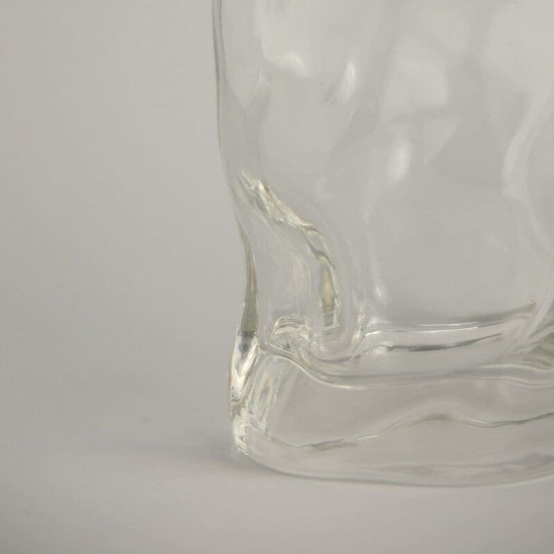 Vaso de cristal transparente Sorgente