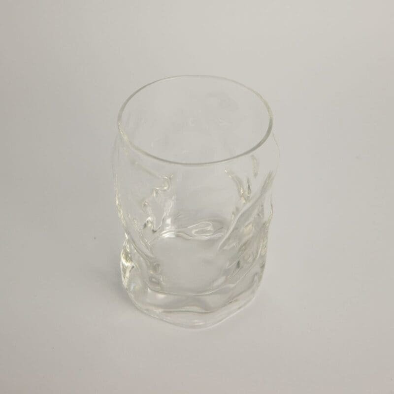 Vaso de cristal transparente Sorgente