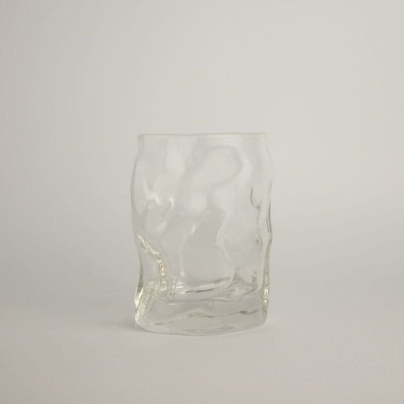 Vaso de cristal transparente Sorgente