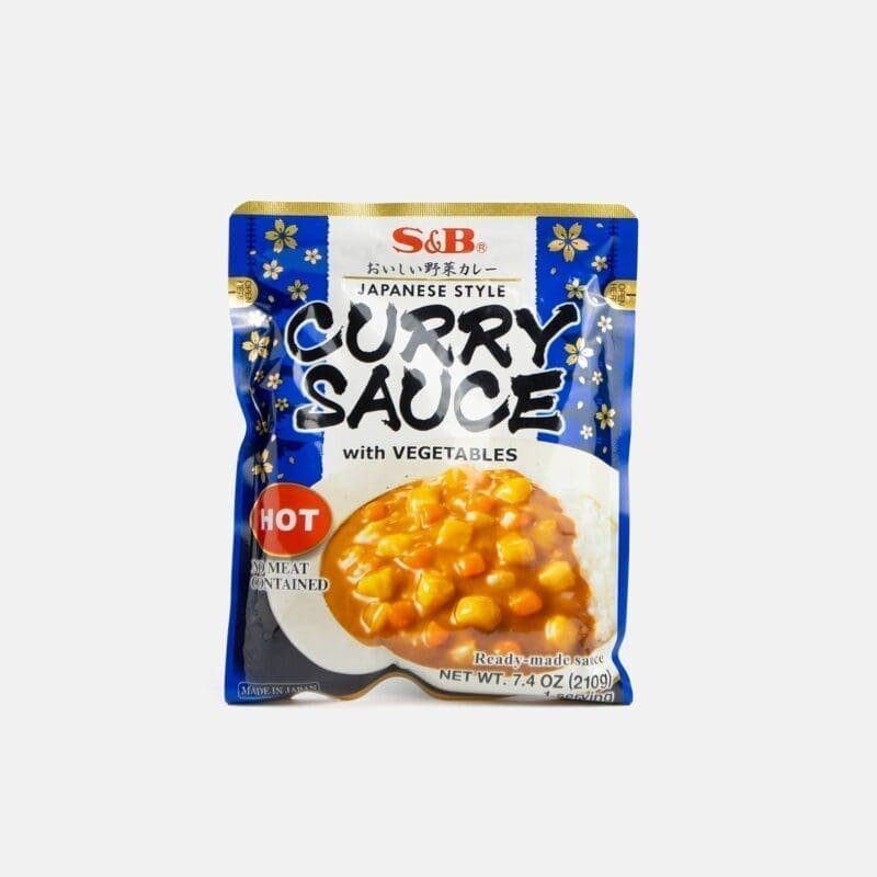 Preparado curry japonés picante con verduras