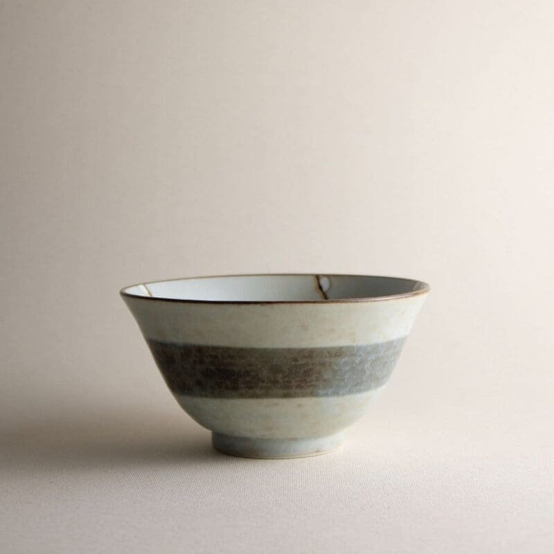 Cuenco para arroz japonés Hana verde (vajilla japonesa)