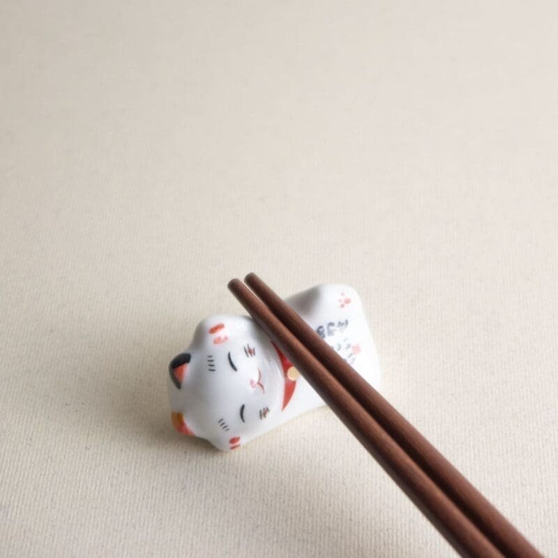 reposapalillos gatos de la suerte japoneses (vajilla japonesa)