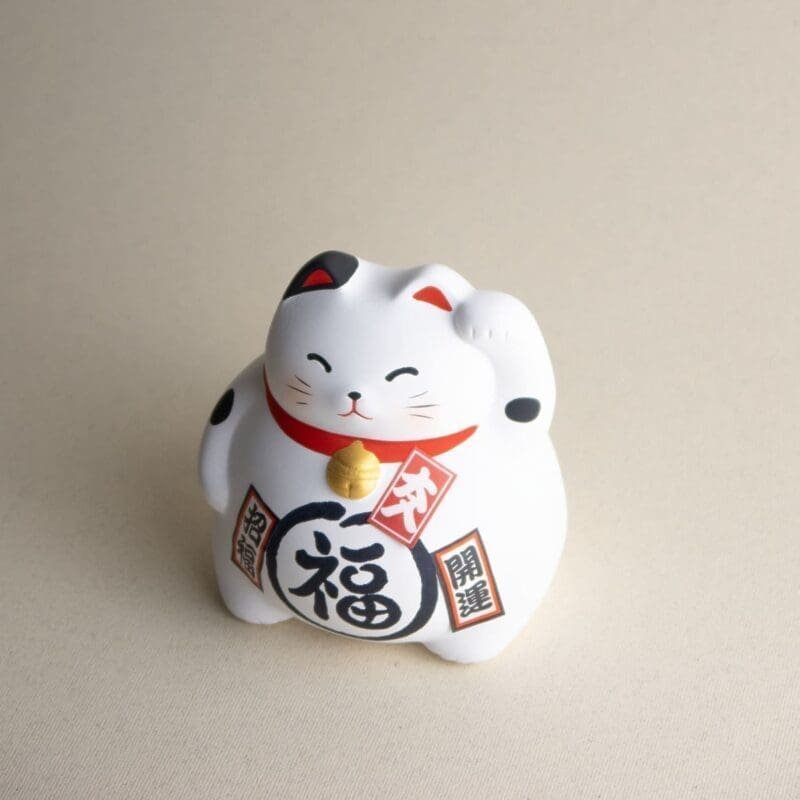 Gato de la suerte japonés blanco maneki neko