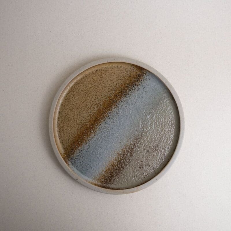 Plato llano de porcelana Aki
